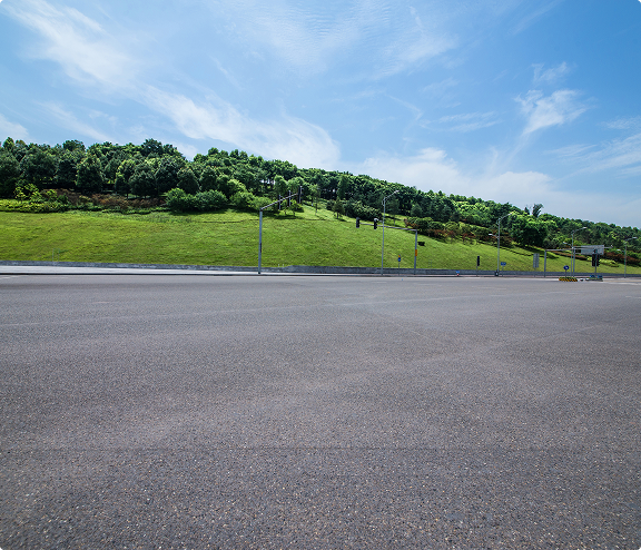 Professionaly maintained road with smooth asphalt