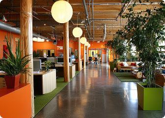 A clean and modern tenant space